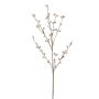 Dekorativ kvist med videkottar NOKLEV med blommor, rosa, 85cm