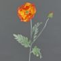 Textilblomma vallmo LISSIE, orange, 70cm, Ø12cm