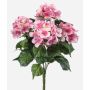 Konstgjord hortensia DORJA på stödpinne, rosa, 40cm