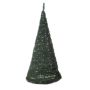 Konstgjord julgran, pyramidformad, EKEKA, LED-lampor, 210cm