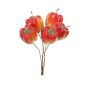Konstgjord paprika TESSY med tråd, 6 st, orange, 3cm, Ø2,7cm