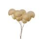 Dekorationsgrönsak svamp THAYET med tråd, 6 stycken, beige, 4,5cm, Ø3,3cm
