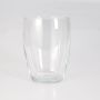 Rund glasvas HENRY, klar, 19cm, Ø13,5cm