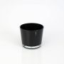 Maxi-te-ljusglas ALENA, svart, 8,5cm, Ø10cm