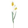 Dekorativ gren med freesia ELIDU, gul, 85cm
