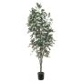 Konstgjord växt Ficus Benjamini BRATKO, konstgjord stam, grön-vit, 220cm