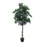 Konstgjord bougainvillea BANU, äkta stammar, blommor, violett, 180cm
