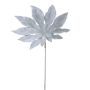 Dekorativt blad Aralie DUSAN, vit-grå, 50cm