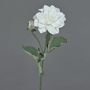 Konstgjord blomma, dahlia-gren GINGER, Eco Collection, vit-lila, 60cm, Ø10cm