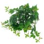 Konstgjord treuddig jungfruranka, hängande, LEDURANA, Eco Collection, grön-orange, 50cm