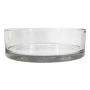Dekorativ skål VERA OCEAN i glas, transparent, 8cm, Ø25cm