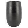 Vase i keramik DEIRA med ådring, mat svart, 40cm, Ø26cm