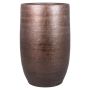 Dekorationsvas AGAPE, keramik, med ådring, koppar, 50cm, Ø32cm