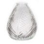 Glasflaska NELLOMIO med bladstruktur, klar, 16cm, Ø14cm