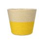 Planteringskorg NERIONKO DUO, beige-gul, 13cm, Ø15,5cm