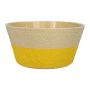 Planteringskorg NERIONKO DUO, beige-gul, 10cm, Ø19cm