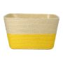 Planteringskorg NERIONKO DUO, beige-gul, 17,5x17,5x10cm