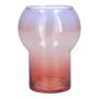 Dekorationsvas ONOFRIO, glas, lila-rosa-laxros-klar, 16cm, Ø12cm