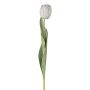 Dekorativ blomma tulpan GUSNAV, vit, 50cm, Ø5cm
