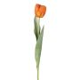 Dekorationsblomma tulpan GUSNAV, orange-gul, 50cm, Ø5cm