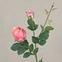 Konstgjord ros CARUSA, rosa, 80cm, Ø8cm