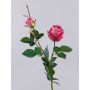Konstgjord ros CARUSA, cerise, 80cm, Ø8cm