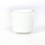 Tealjuslykta NICK i glas, vit, 8cm, Ø8cm