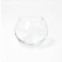 Rund te-ljushållare TOBI EARTH i glas, klar, 8cm, Ø9,5cm