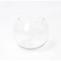 Rund te-ljushållare TOBI EARTH i glas, transparen, 10cm, Ø11,5cm