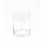 Cylindriskt ljusglas SANSA EARTH, transparent, 15cm, Ø12cm