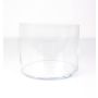 Cylindrisk ljuslykta SANSA EARTH, transparen, 15cm, Ø18,5cm