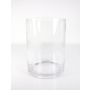Cylindrisk glasvas SANSA EARTH, transparen, 25cm, Ø18,5cm