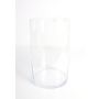 Glasvas, cylindrisk, SANSA EARTH, transparen, 30cm, Ø18,5cm