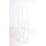 Glasvas, cylindrisk, SANSA EARTH, transparen, 60cm, Ø19cm