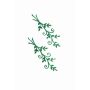 Vaxornament grenar WITALINA, 2 st, mörkgrönt, 8x3cm