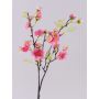 Konstgjord körsbärsblomgren SOEY med blommor, rosa-cerise, 45cm, Ø2-4,5cm