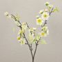 Konstgjord körsbärsblomgren SOEY med blommor, krämvit, 45cm, Ø2-4,5cm