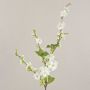 Konstgjord körsbärsblomgren VALESKA med blommor, vit, 85cm, Ø3-5cm