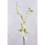 Konstgjord körsbärsblomkvist VALESKA med blommor, vit, 115cm, Ø4-6cm