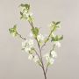 Konstgjorda blommor - körsbärsblomgren MATSUDA med blommor, krämvit, 130cm, Ø6-11cm