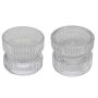Vändbar glasljushållare ARTORIUS för maxi-te-ljus, blockljus, klar, 7,3cm, Ø8,9cm