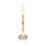 Träljusstake ANNERIKE för påsknattljus, natur, 1,5cm, Ø5cm