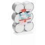 Maxi-te-ljus KENNY, 12 st, vita, 1,9cm, Ø5,7cm, 8 timmar