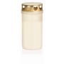Gravljus CARMELIA med lock, vitt, 12cm, Ø6,1cm, 50 timmar