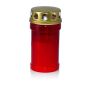 Gravljus AMONIA med lock, röd-vit, 14,5cm, Ø7cm, 60 timmar