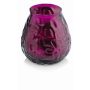 Ljuslykta MAYELA fylld med vax, cerise, 10,5cm, Ø10cm, 48h