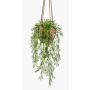 Konstgjord Asparagus sprengeri hängande blomsterkorg SILIJA, terrakottakruka, 75cm