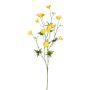 Konstgjord smörblomma NORA, gul, 70cm, Ø3-3,5cm