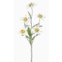 Konstgjord alpsk edelweiss SOPHIA, vit, 40cm, Ø5-6cm