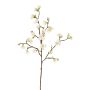 Konstgjord äppelblomkvist SADAKA med blommor, krämfärgad, 70cm, Ø3-4cm